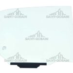 RIGHT REAR DOOR GLASS GREEN W/HARDWARE SEKURIT
